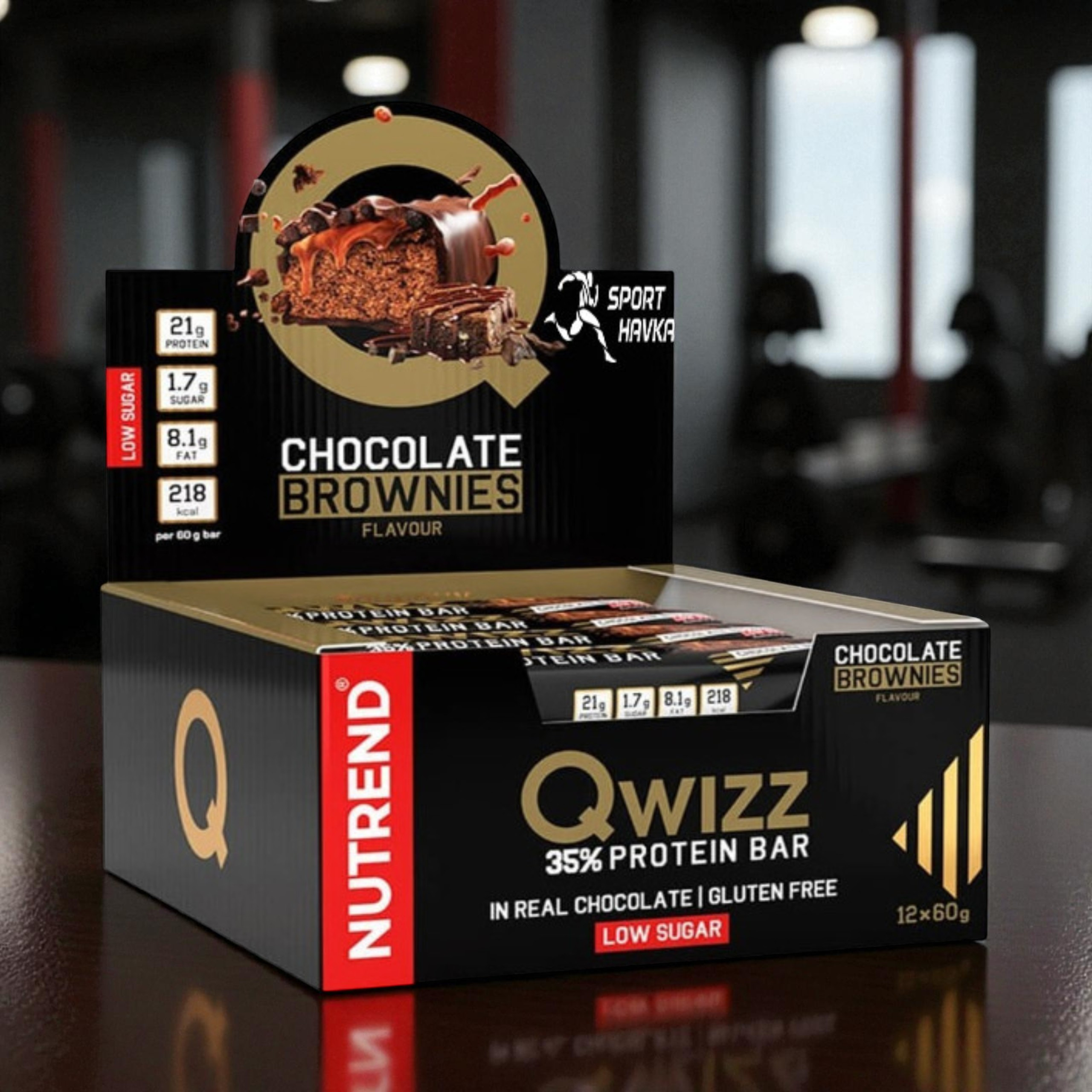 NUTREND - Barre QWIZZ Protein Bar - 24x 60g