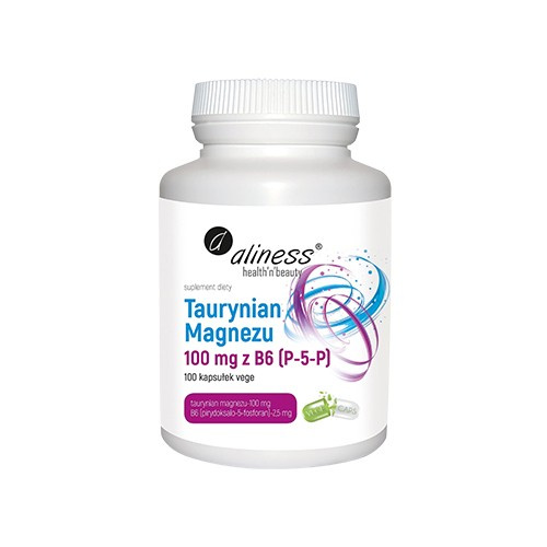 ALINESS Taurynian Magnezu 100mg avec B6 - 100vcaps.
