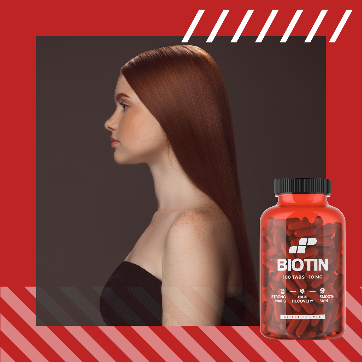 MP NUTRITION Biotin 10mg - 100tabs - Biotine