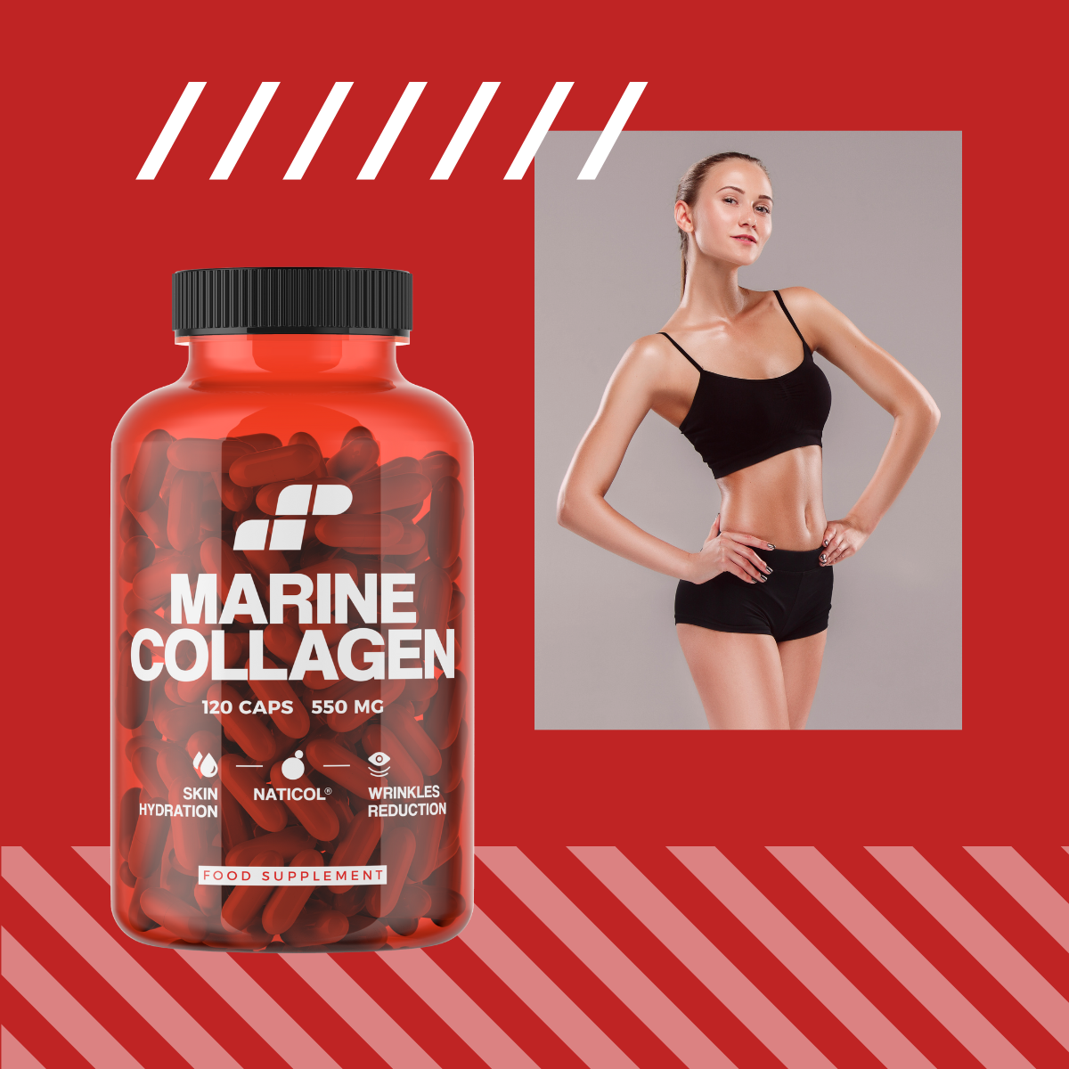 MP NUTRITION Marine Collagen 550mg - 120caps - Collagène Marin Naticol