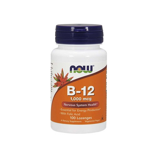NOW Vitamin B-12 1000mcg - 100 pastilles