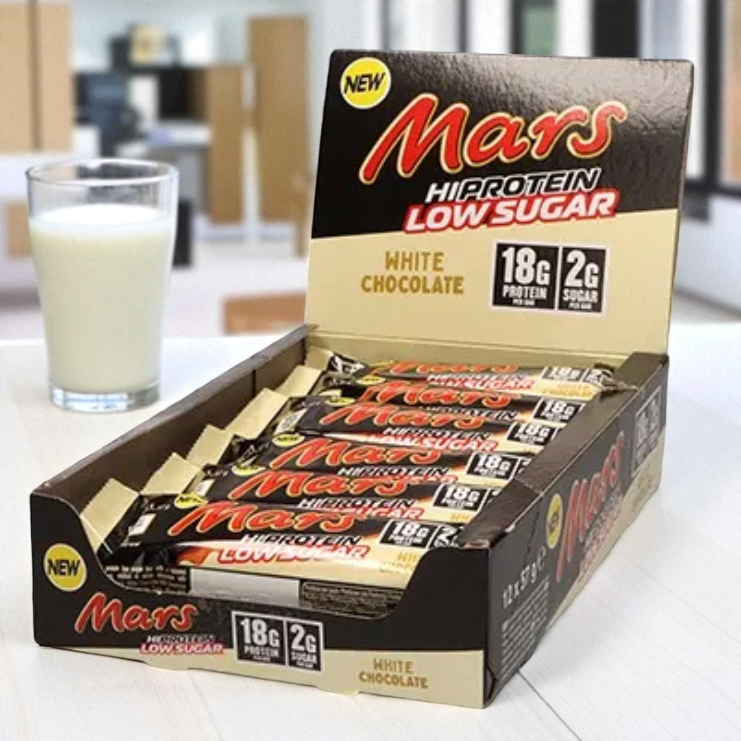 Mars - Barre Mars HIProtein LS - 12x 57g - Chocolat blanc