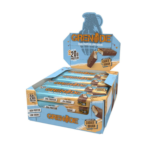 GRENADE - Barre Protéinée - 60g x12 - Chocolate Chip Cookie Dough