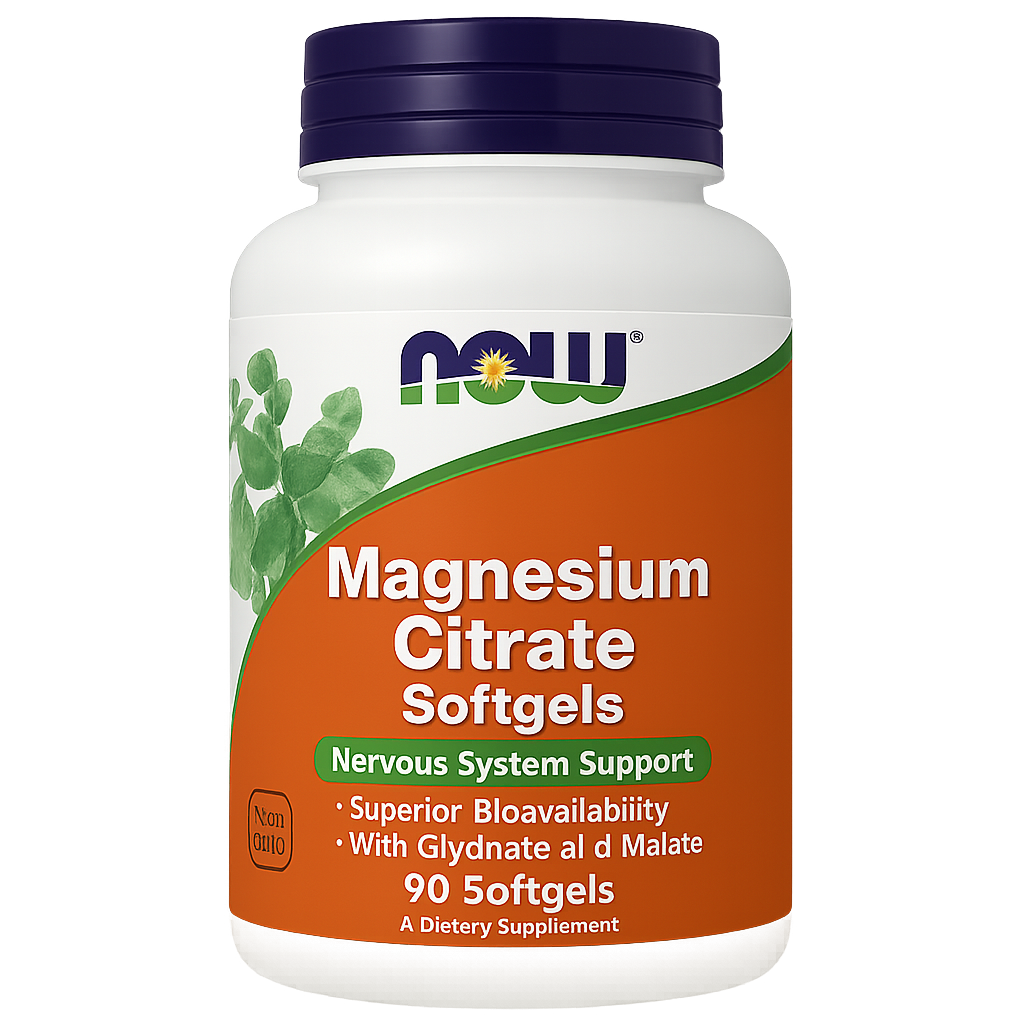 NOW - Citrate de Magnésium - 90 gélules