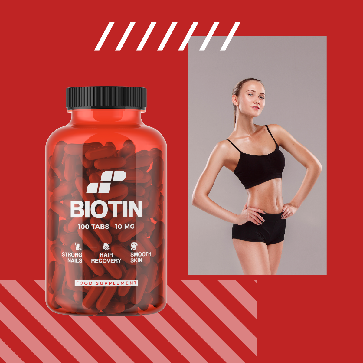 MP NUTRITION Biotin 10mg - 100tabs - Biotine