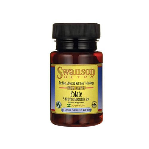 SWANSON Folate 400mcg - 30vcaps.