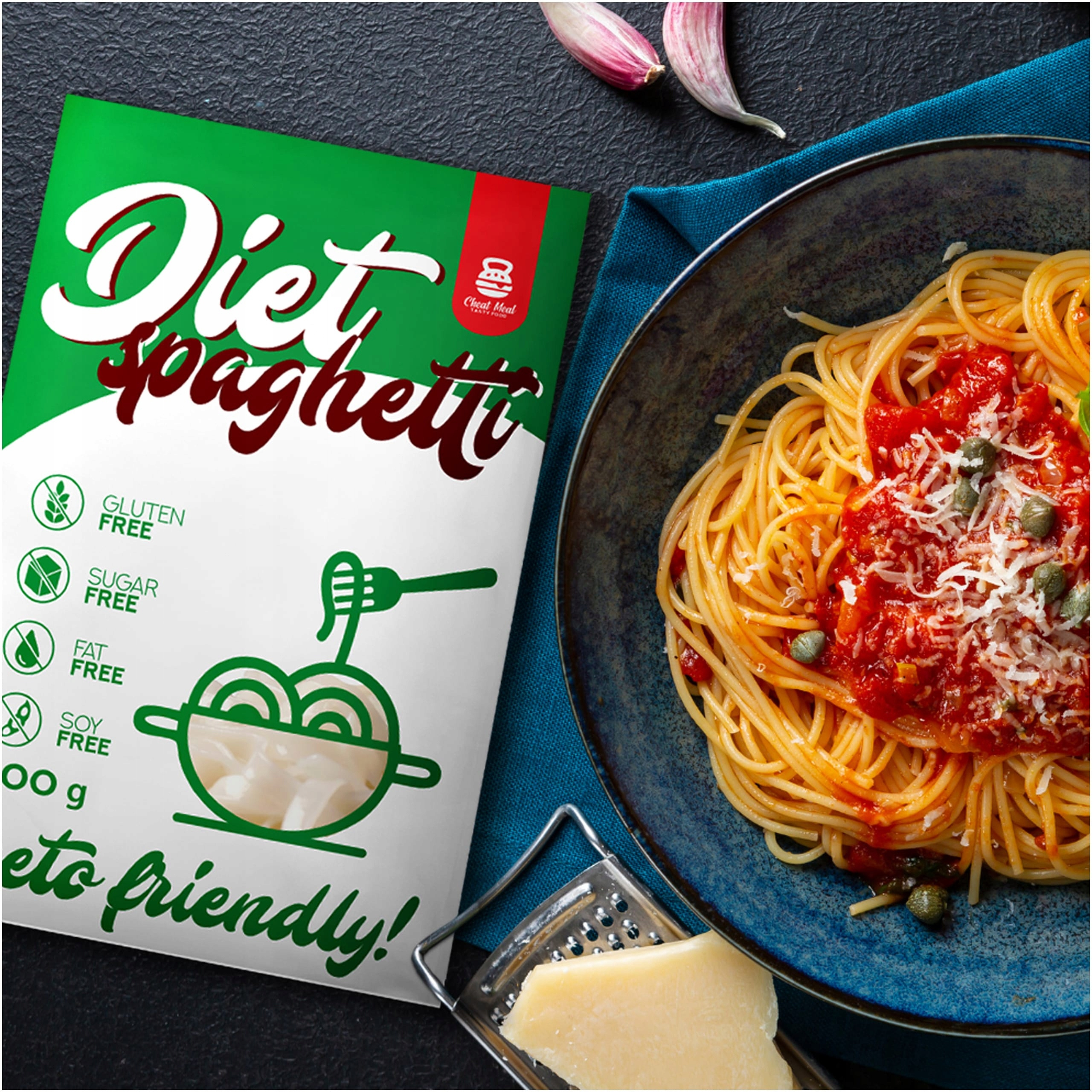 Cheat Meal Nutrition Diet Tagliatelle - 400g (300g netto) - Pâtes Konjac