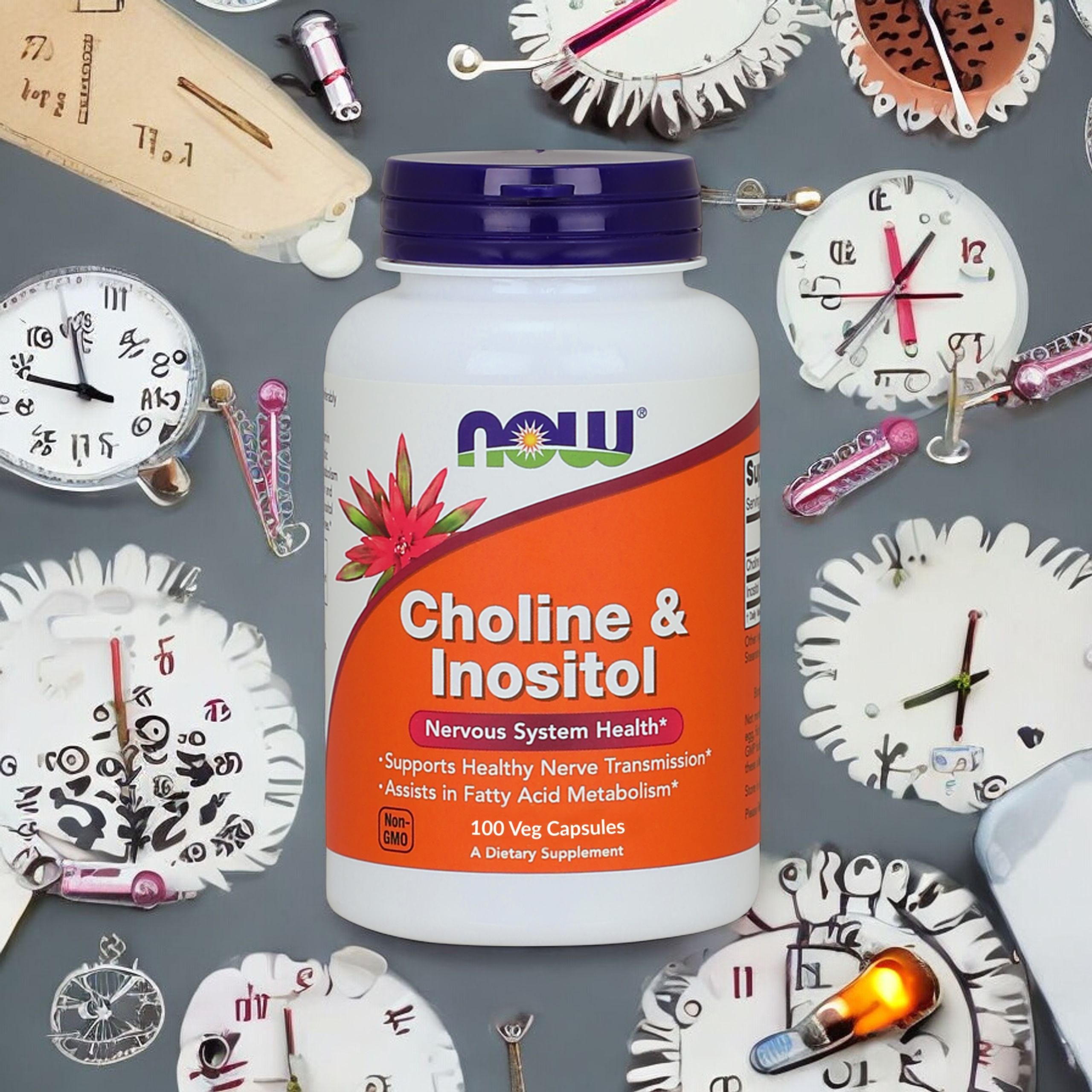 NOW Choline and Inositol - 100vcaps