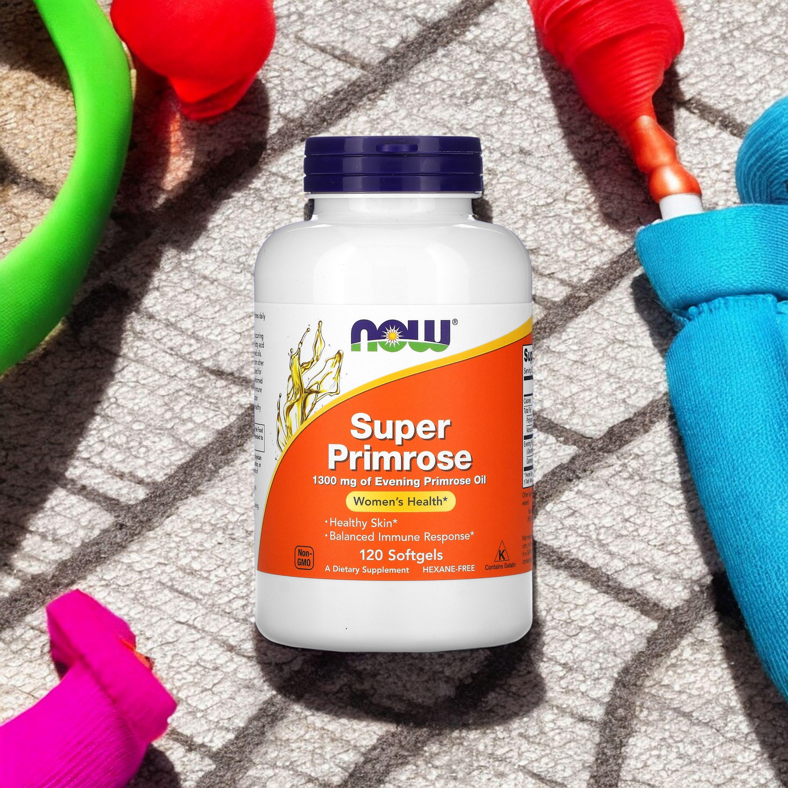 NOW Super Primrose - 120softgels. - Huile d'onagre