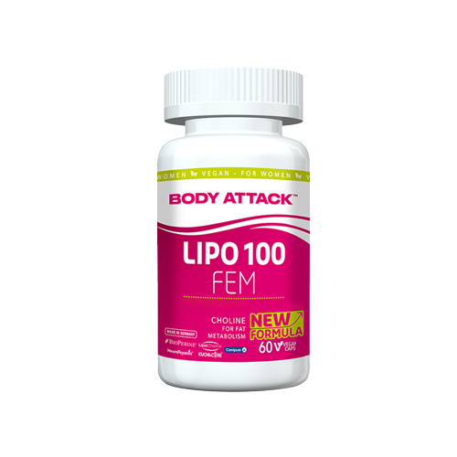 BODY ATTACK Lipo 100 FEM - 60vcaps - SOLDES - 28-02