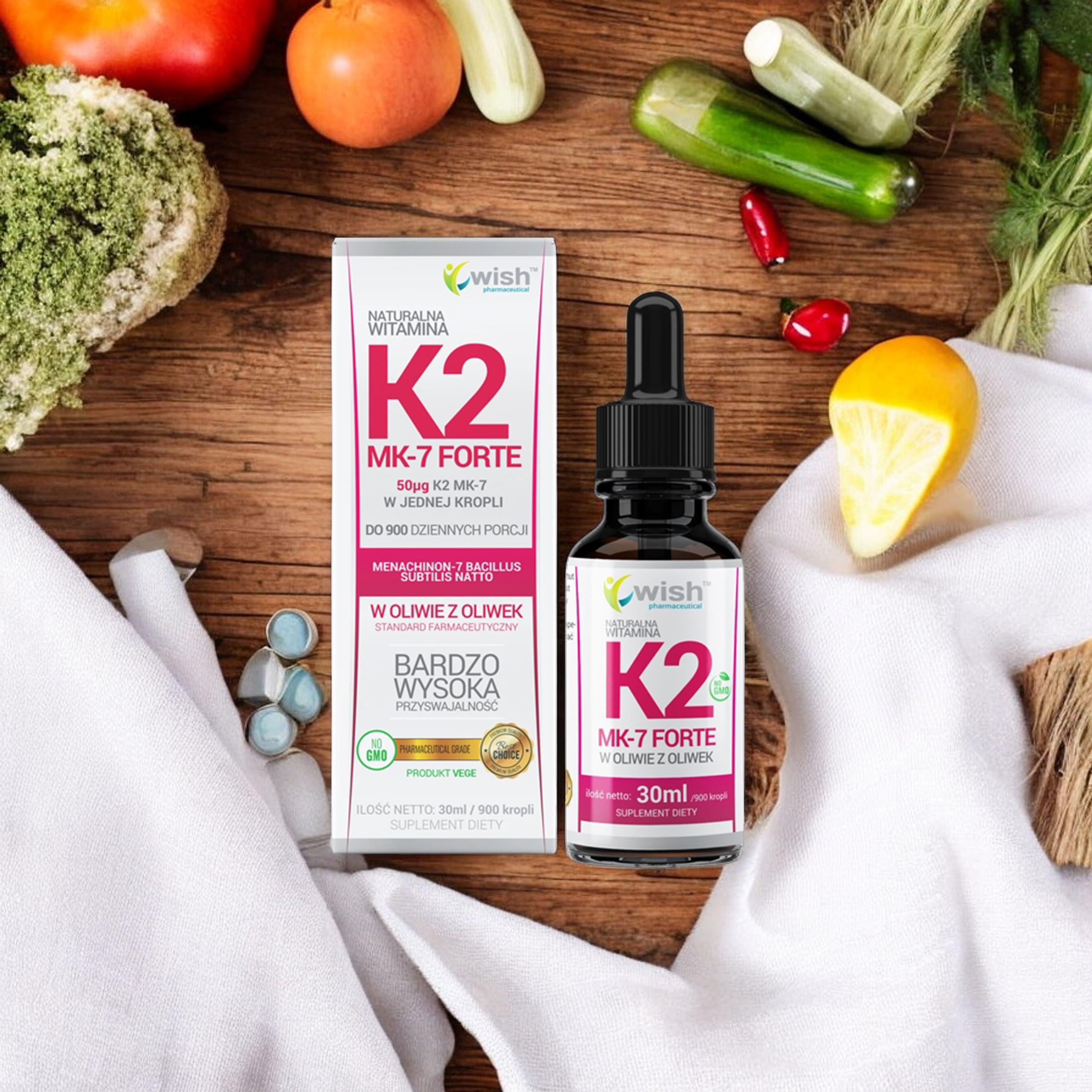 WISH Pharmaceutical Vitamin K2 Mk-7 Forte - 30ml