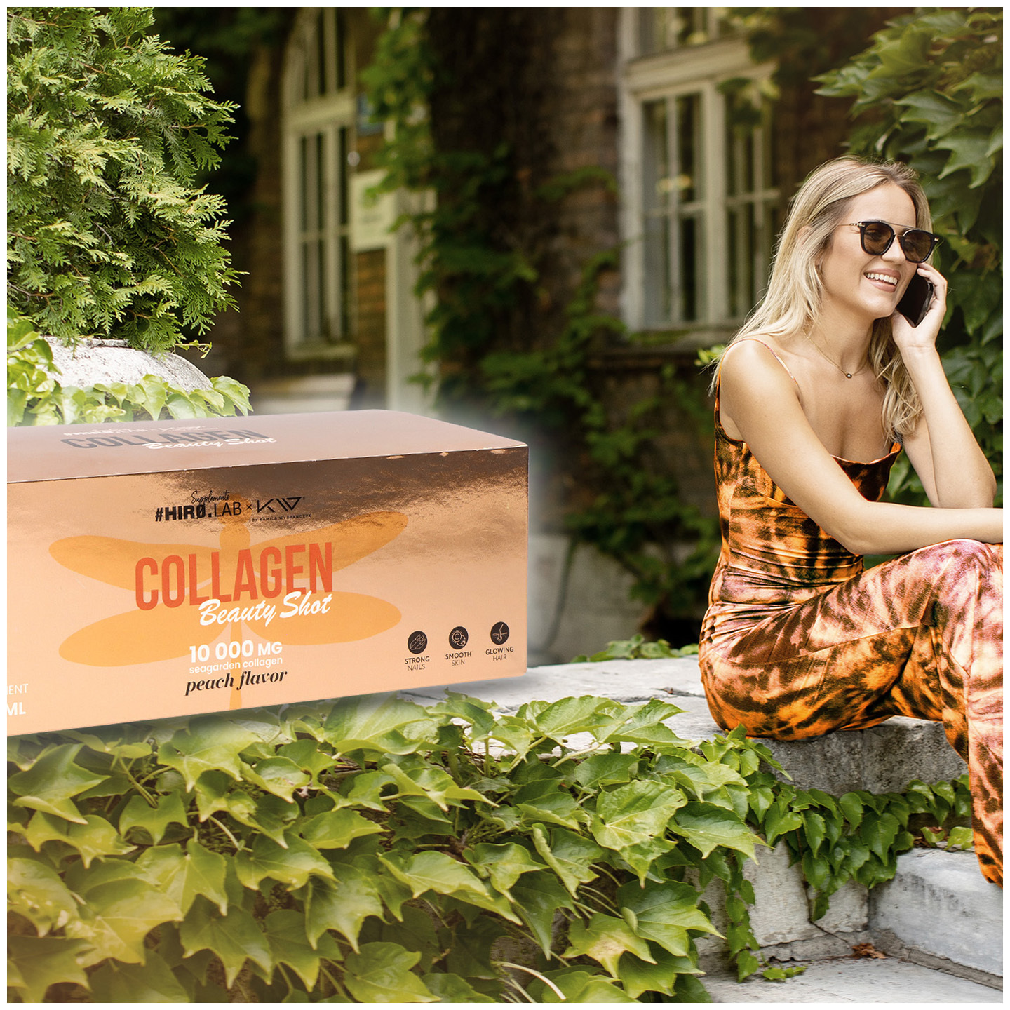 HIRO.LAB Collagen Shot – 10x 30 ml – Pêche