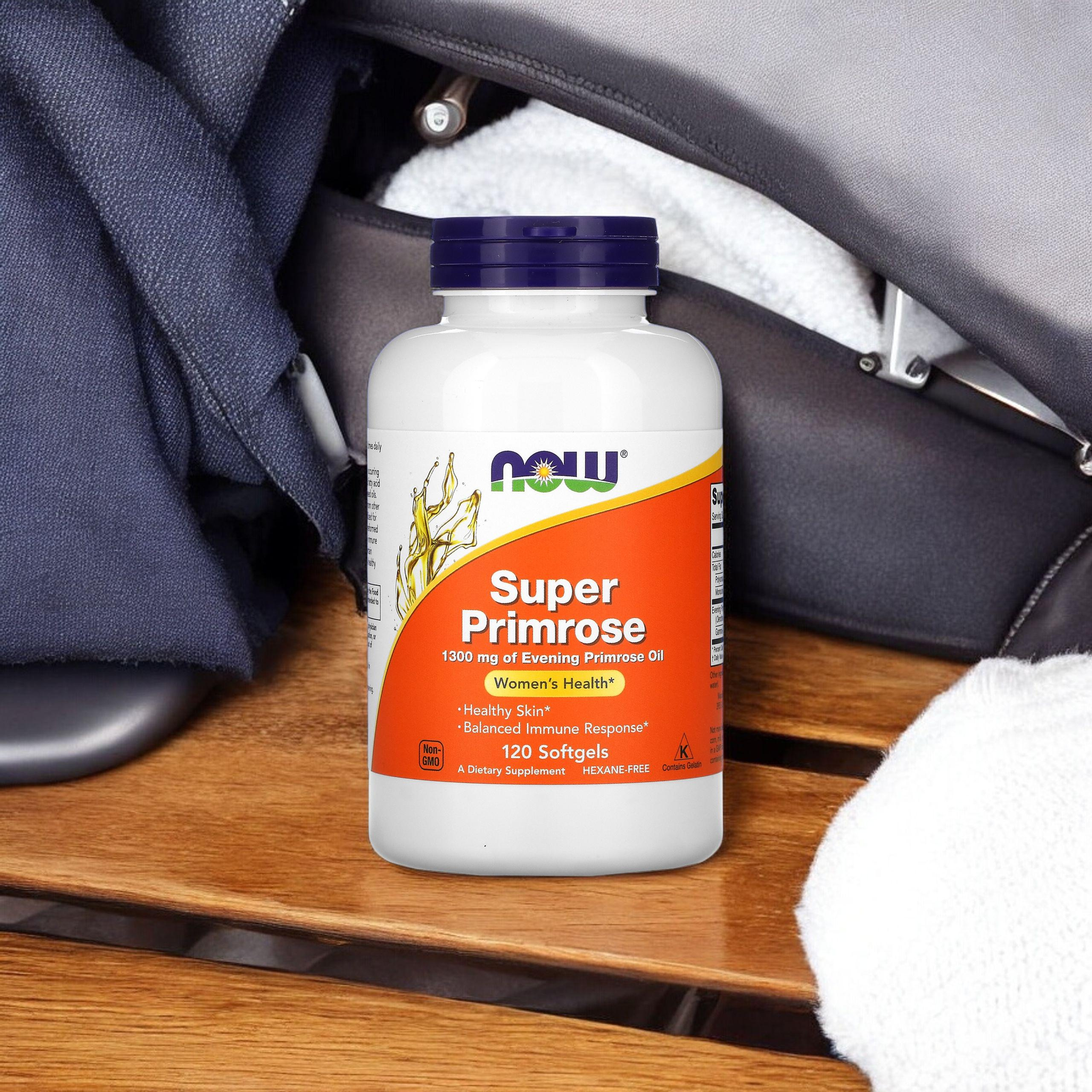 NOW Super Primrose - 120softgels. - Huile d'onagre
