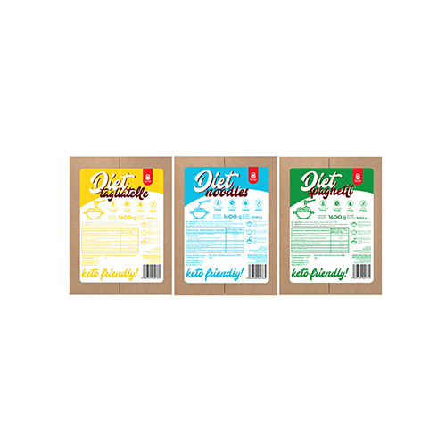 Cheat Meal Nutrition Diet Spaghetti | Tagliatelle | Noodle - 3x 1600g (1000g netto) - Pâtes Konjac