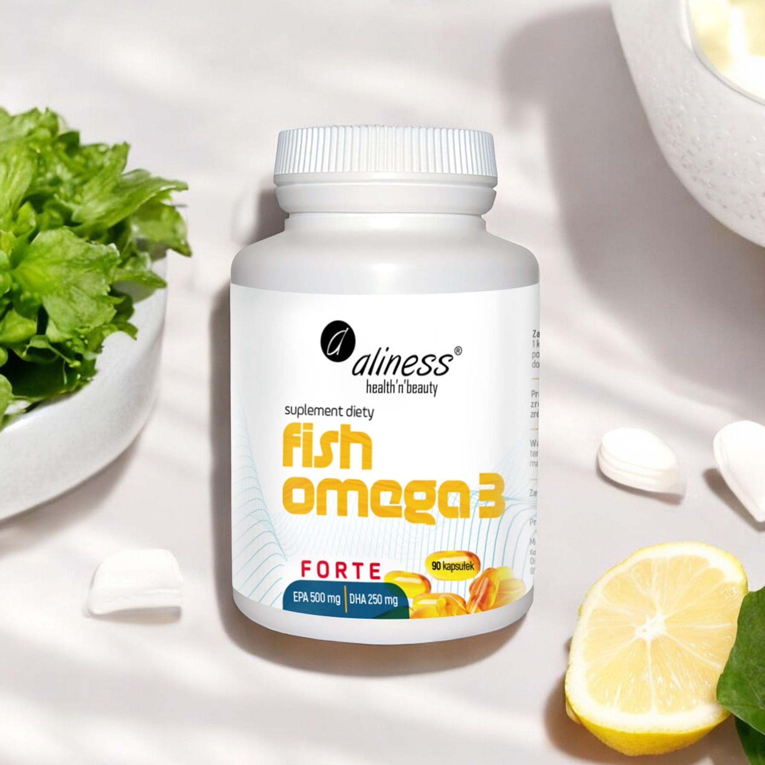 ALINESS - Oméga 3 de Poisson Forte EPA 500mg DHA 250mg - 60 gélules