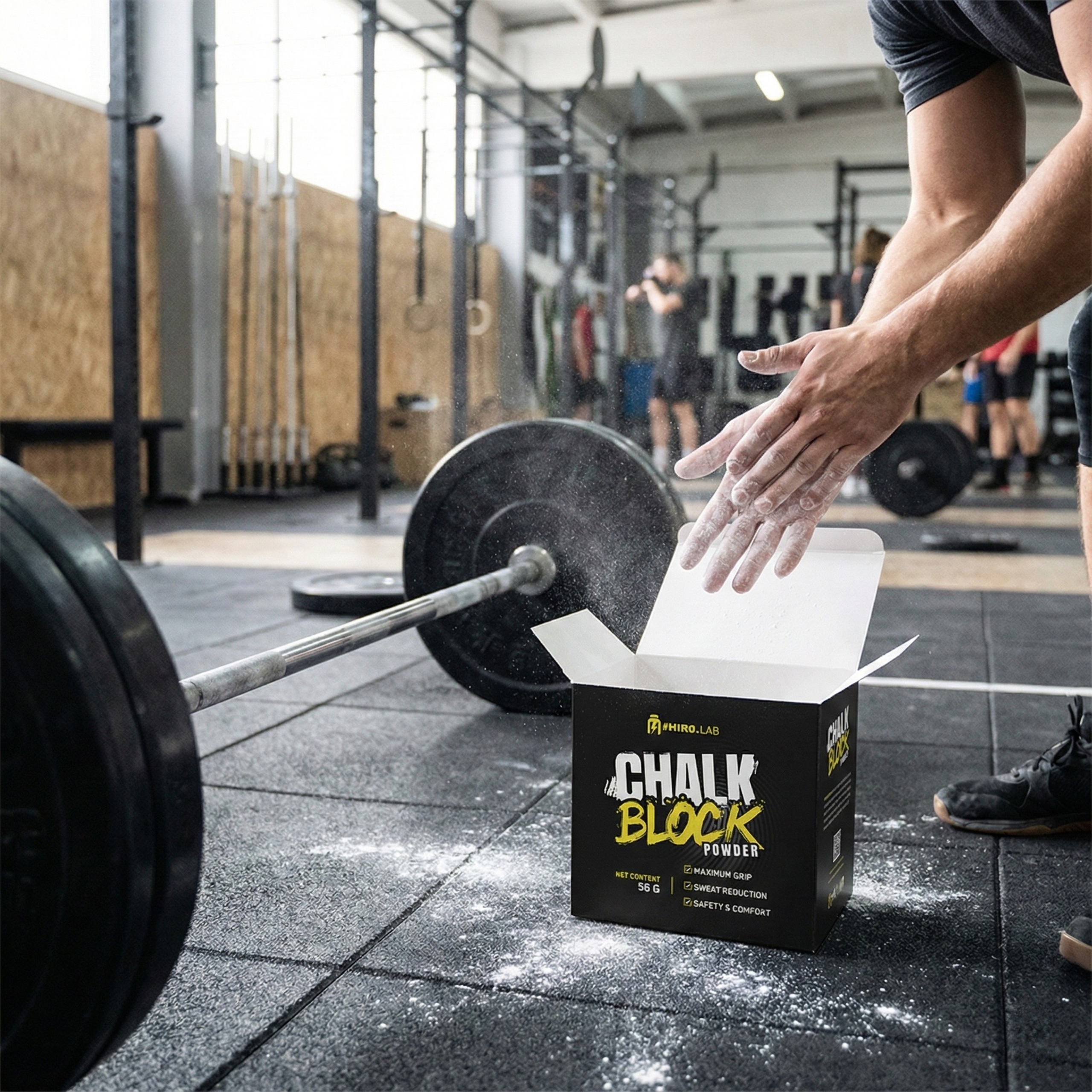 Chalk - magnezja w kostce - crossfit wspinaczka trójbój gimnastyka