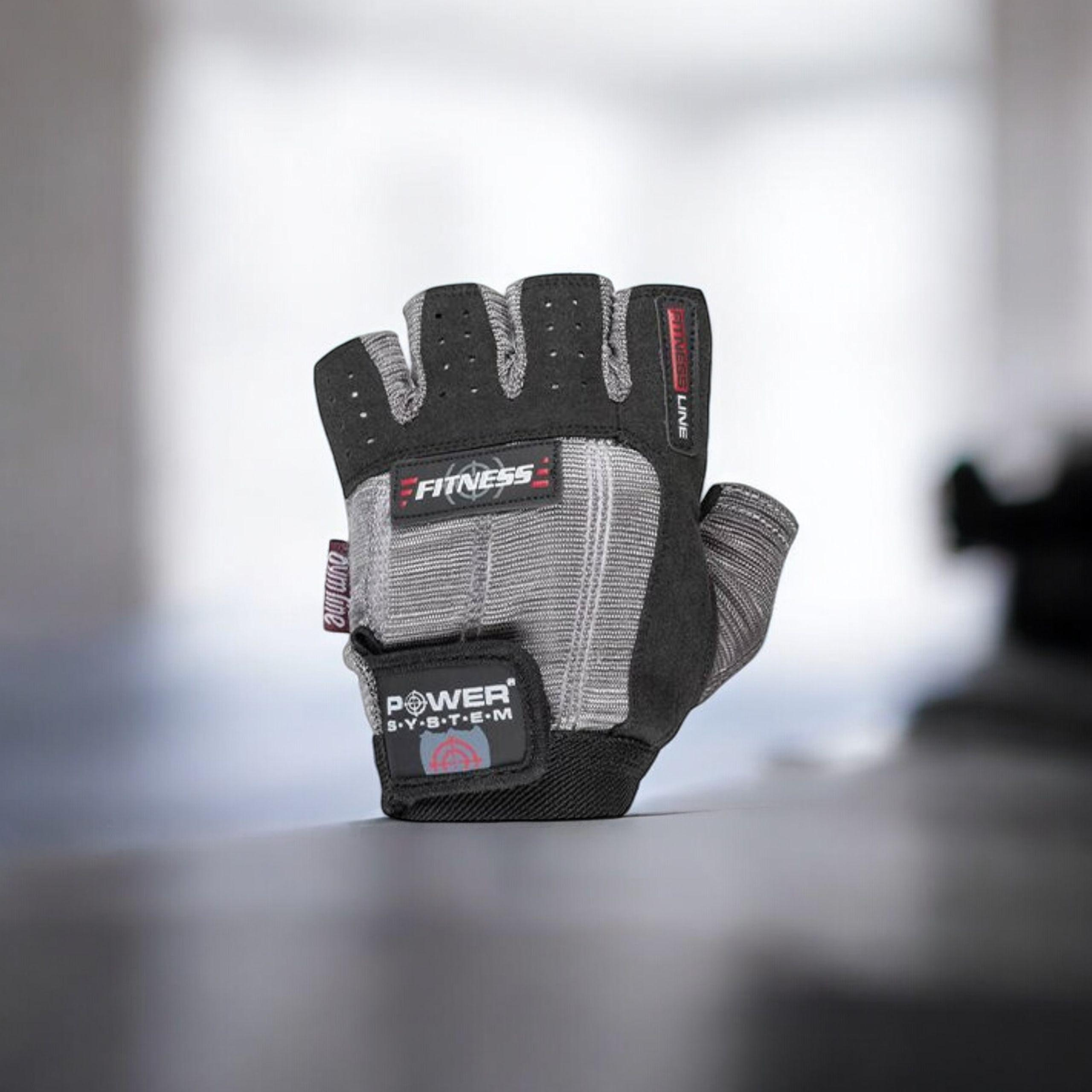 POWER SYSTEM Gants Fitness - Szaro-Czarne