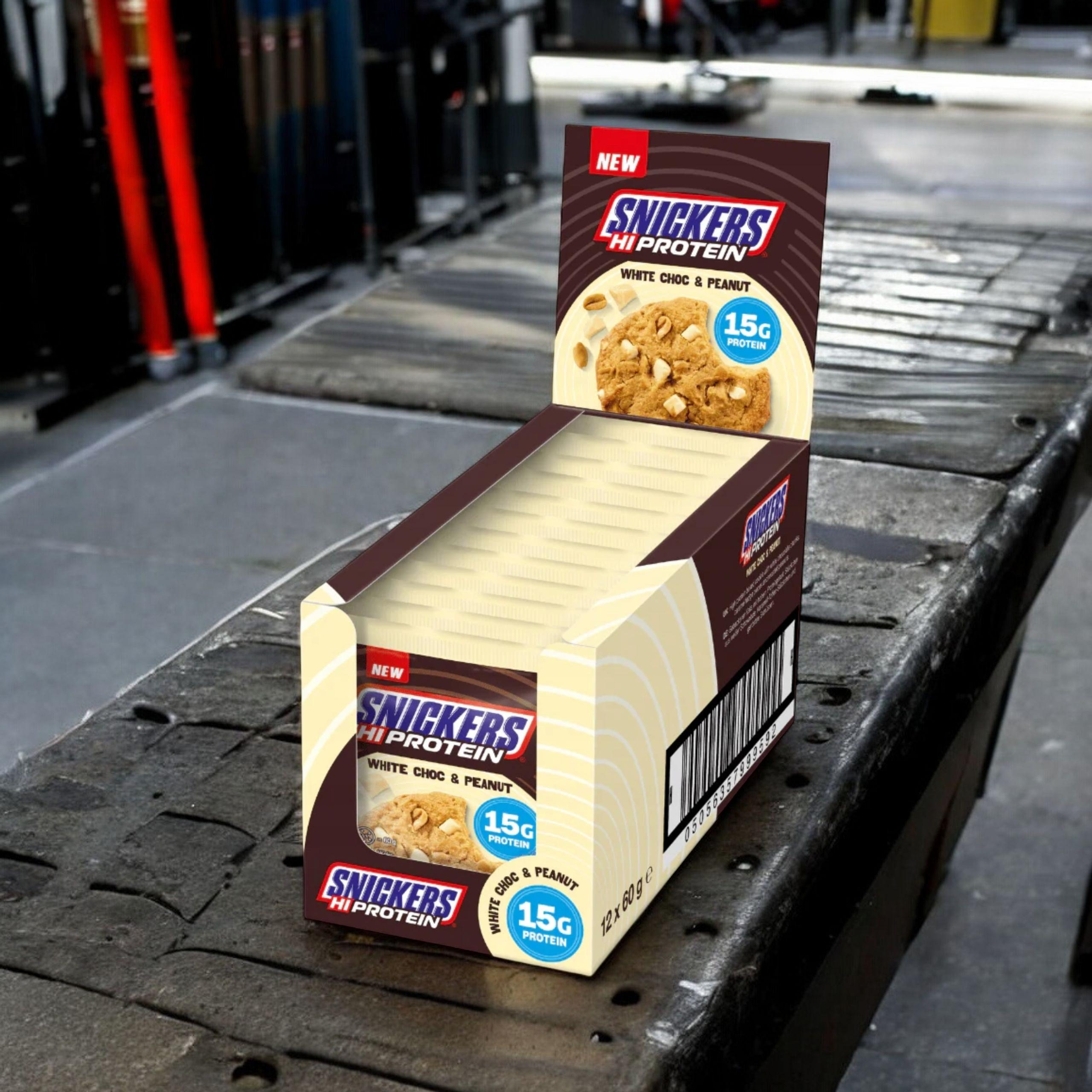 Mars – Biscuit Protéiné – 12×60 g – Chocolat Blanc & Cacahuète