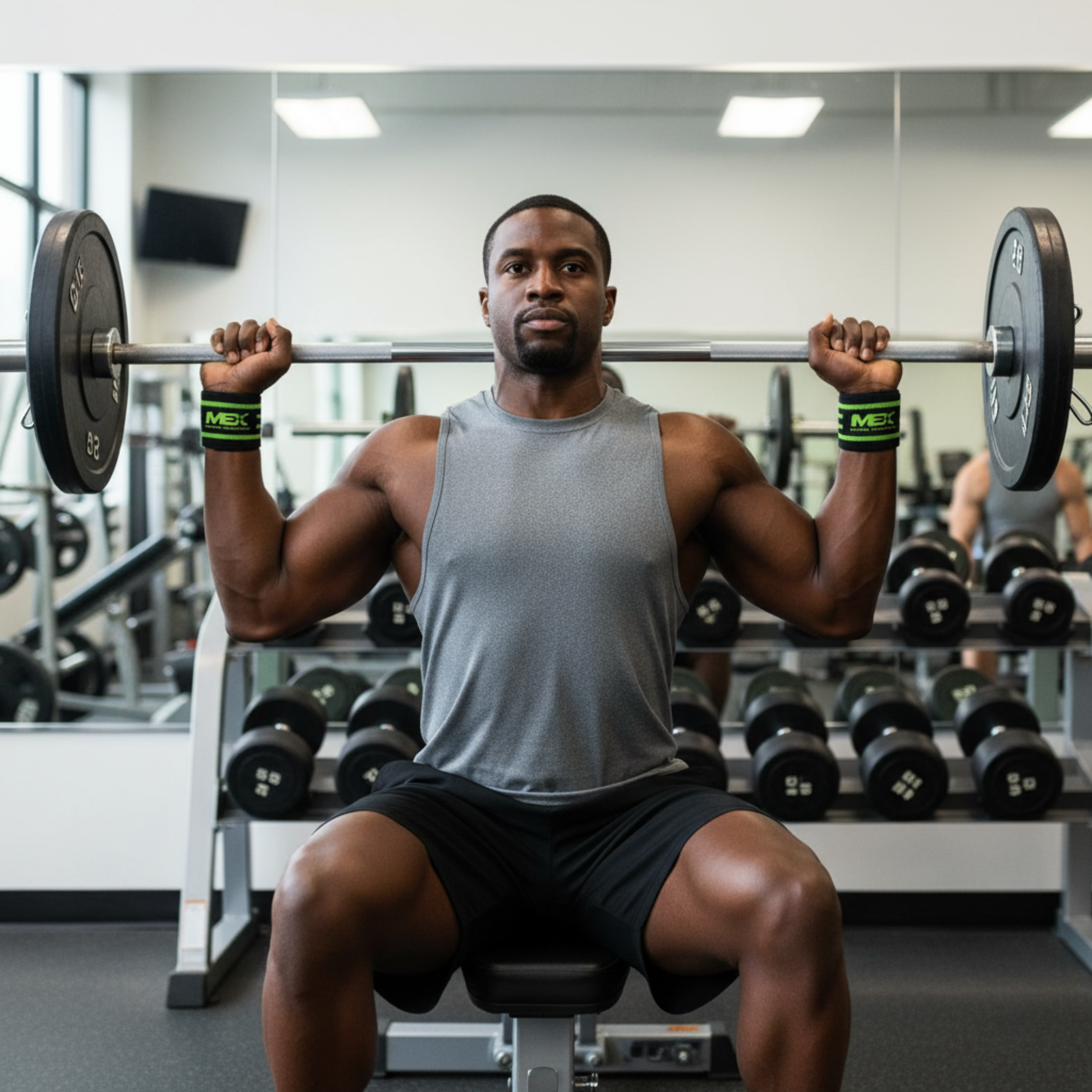 MEX SPORT - Wrist Wraps Mex - Jaune