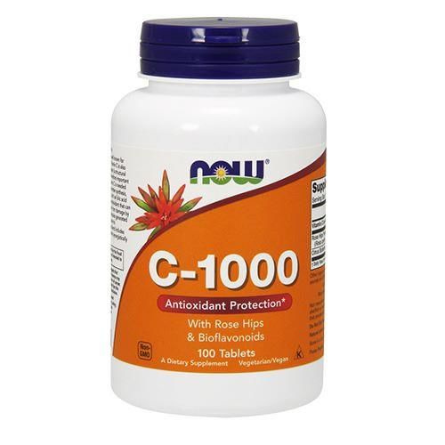 NOW Vitamine C-1000 avec Rose Hips & Bioflavonoids - 100tabs