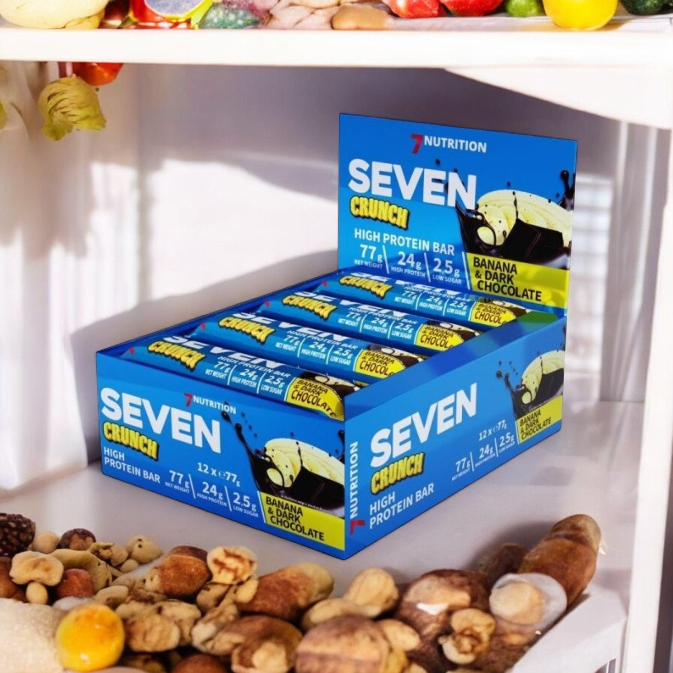 7 NUTRITION - Barre Seven Crunch HP - 12x 77g - Banane et chocolat noir