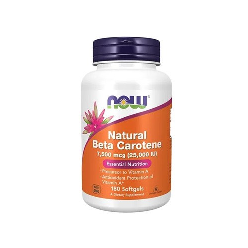 NOW Natural Beta Carotene 25000IU - 180 soft gels