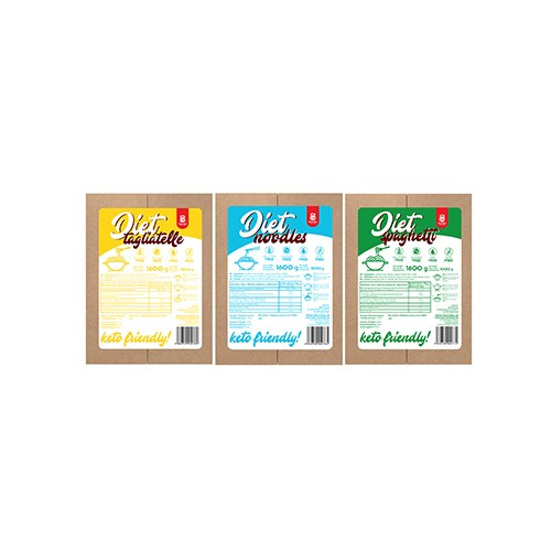 Cheat Meal Nutrition Diet Spaghetti | Tagliatelle | Noodle - 3x 1600g (1000g netto) - Pâtes Konjac
