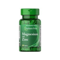 Puritan's Pride Magnesium with Zinc - 100tabs - Magnésium avec zinc