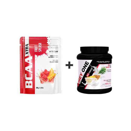 ACTIVLAB BCAA Xtra Fruit Splash - 800g + RED SUPPORT Whey One - 1020g