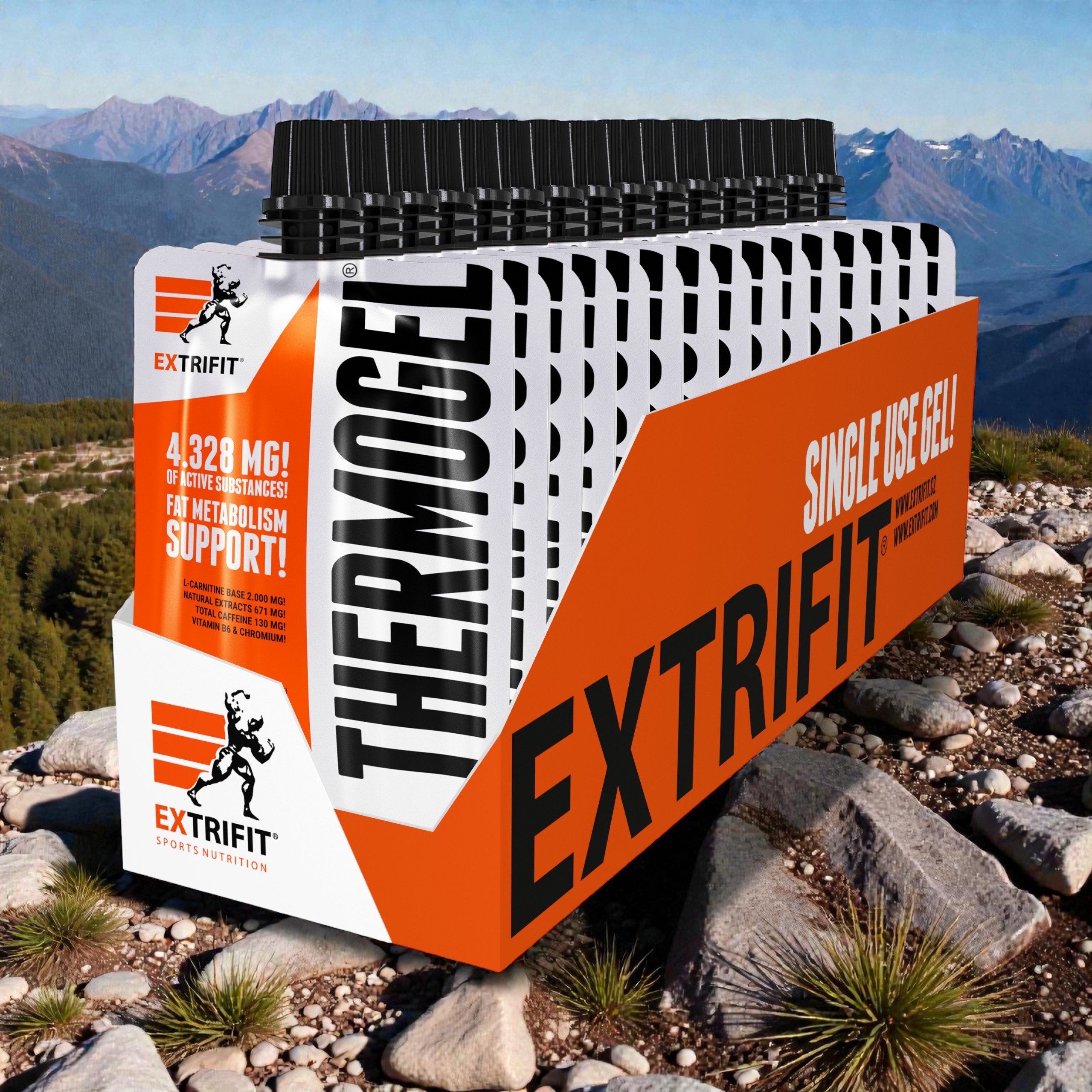 EXTRIFIT Thermo Gel - 25x 80g - Kiwi