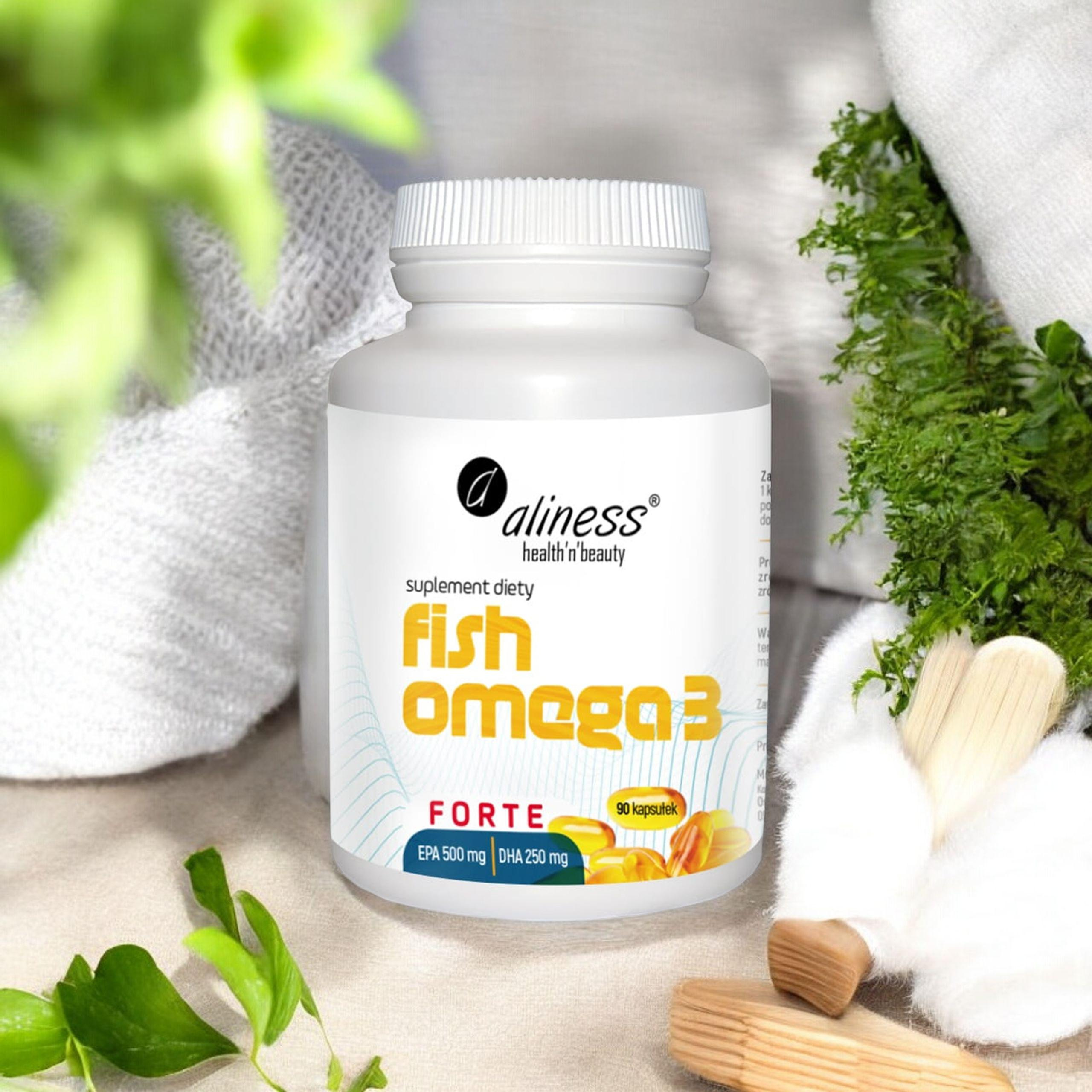 ALINESS - Oméga 3 de Poisson Forte EPA 500mg DHA 250mg - 60 gélules