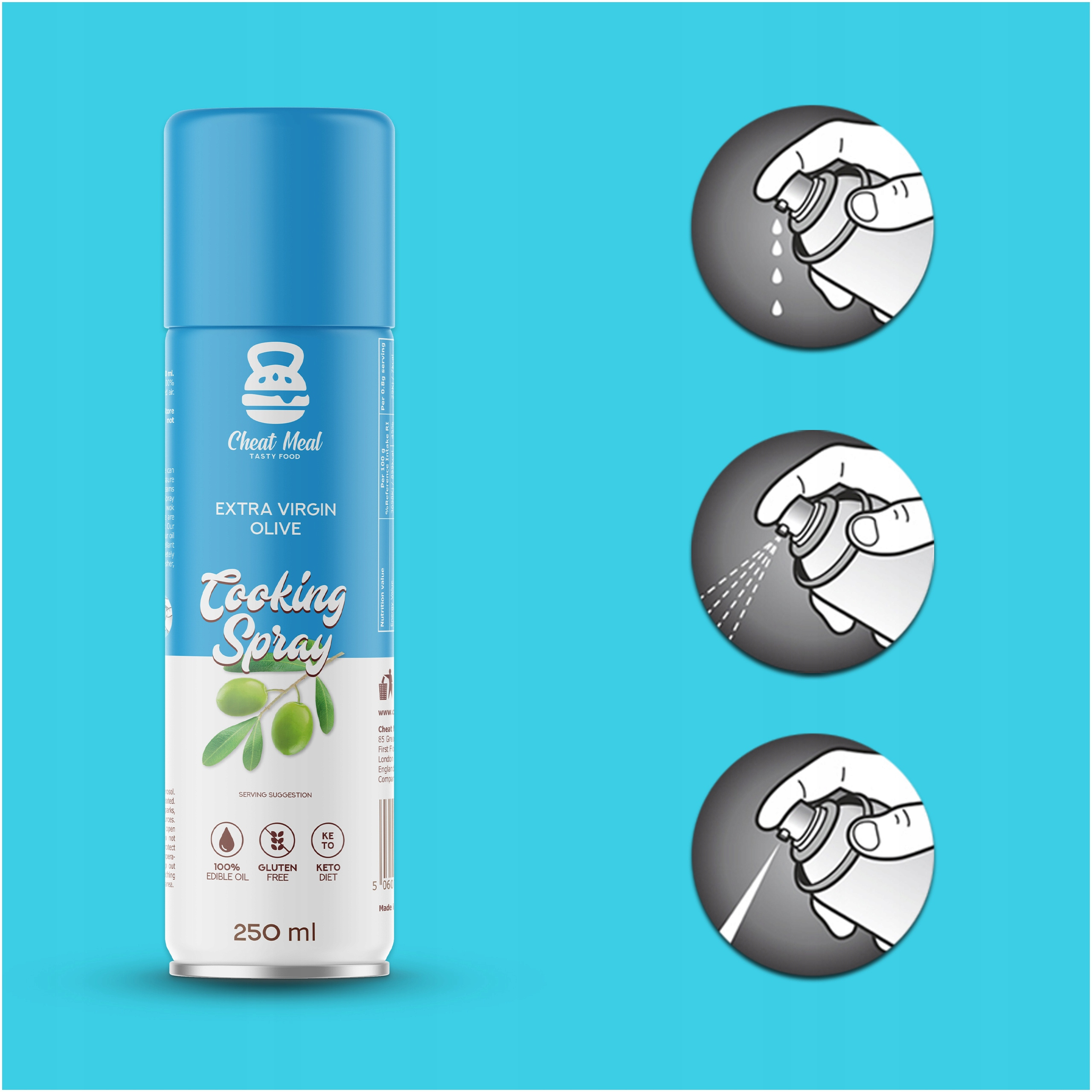 Pâtes Konjac Tagliatelle 400g + Spray d’huile d’olive Cheat ENSEMBLE