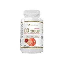 PROGRESS LABS Vitamin D3 2000IU + Prébiotique - 120caps.