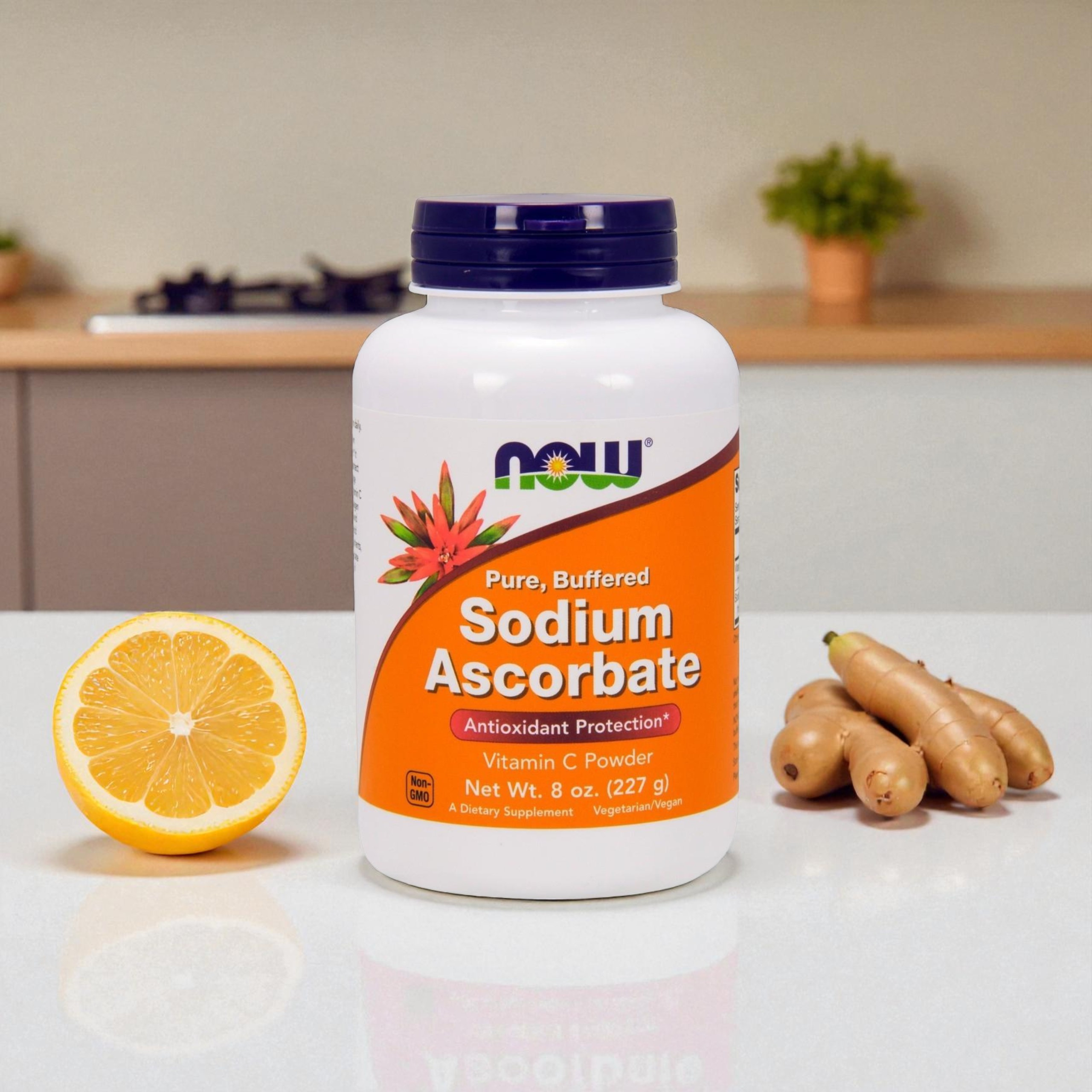 NOW - Poudre d'Ascorbate de Sodium - 227g