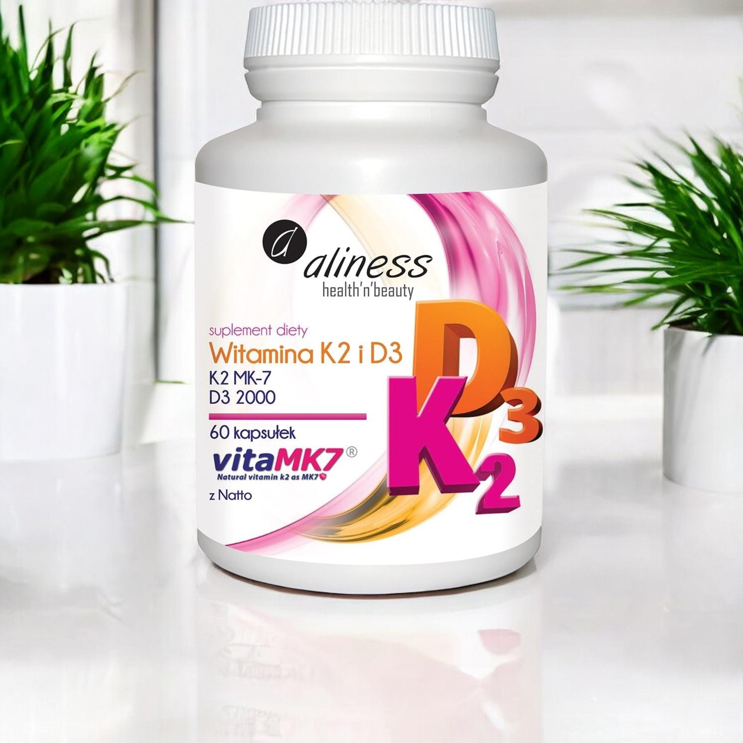 ALINESS - Vitamine K2 MK-7 100mcg + D3 50mcg - 60caps.