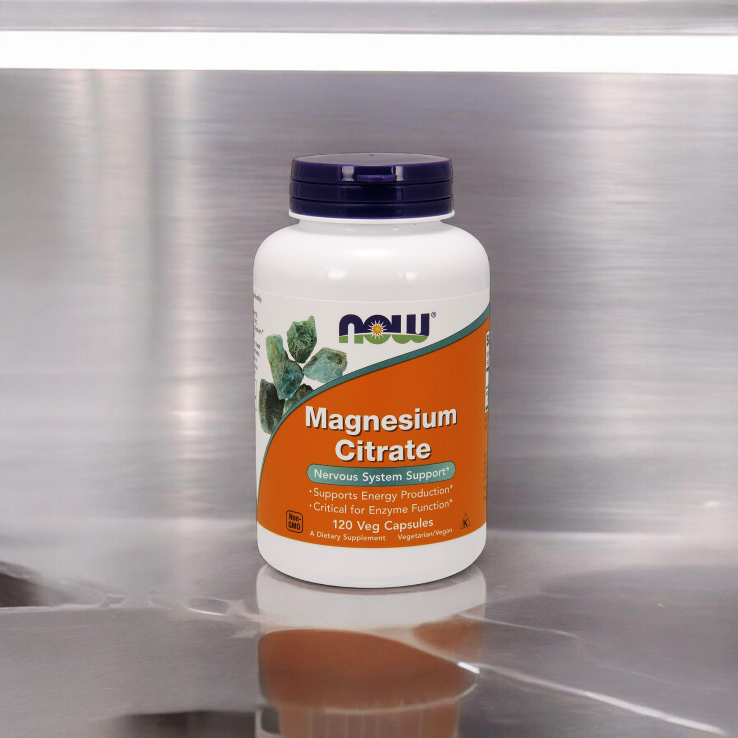 NOW Magnesium Citrate - 120vcaps