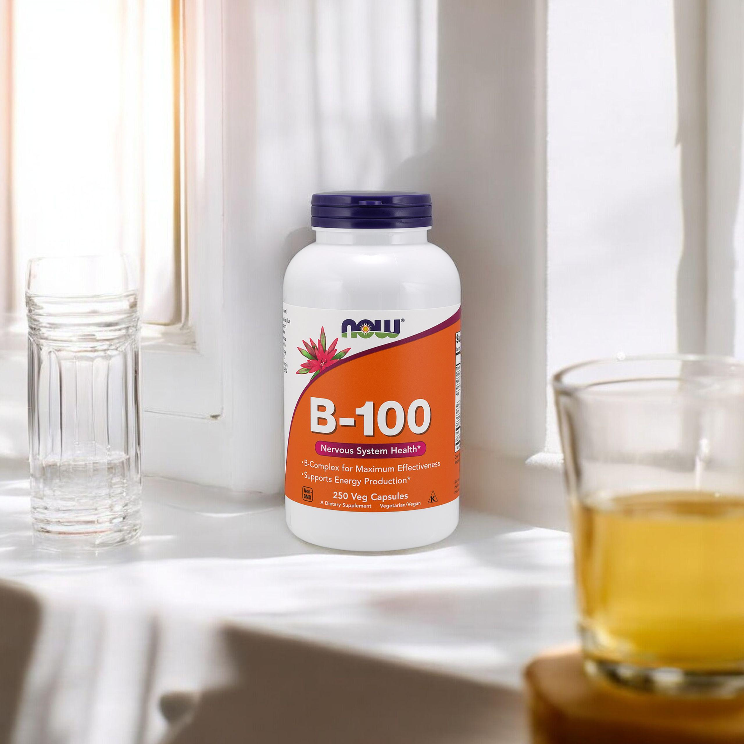 NOW Vitamin B-100 - 250vcaps - Vitamine B