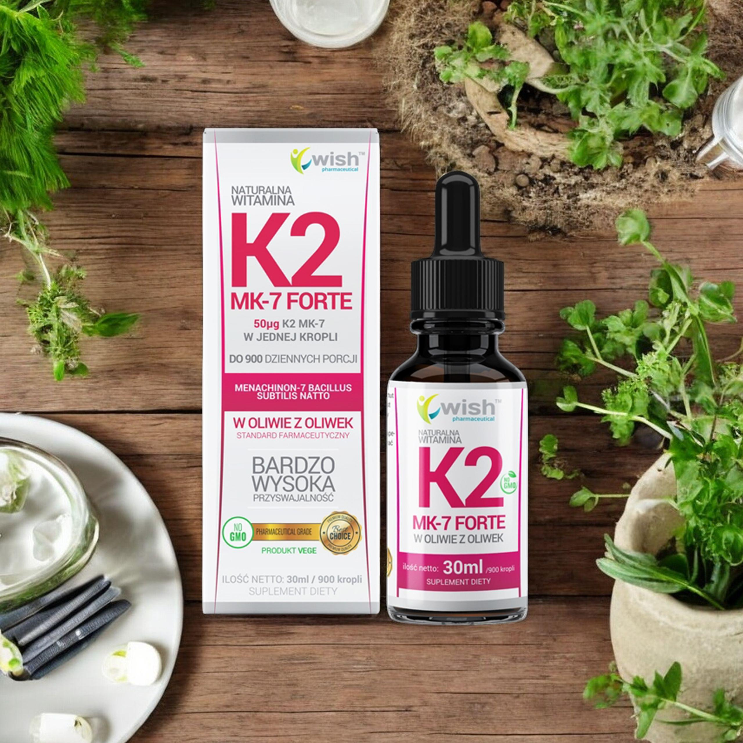 WISH Pharmaceutical Vitamin K2 Mk-7 Forte - 30ml