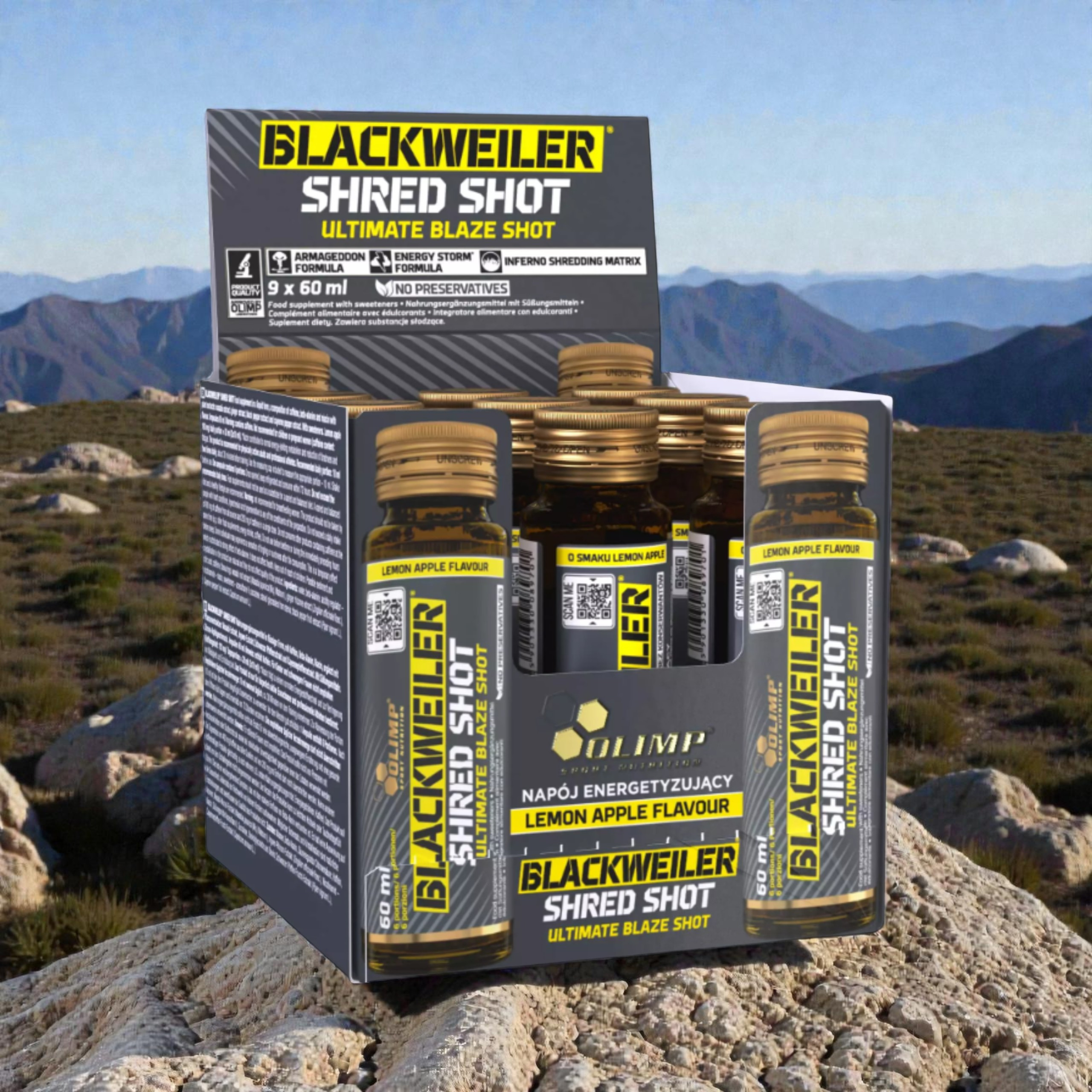 OLIMP - Blackweiler Shred Shot - 9x 60ml - Pomme Citron