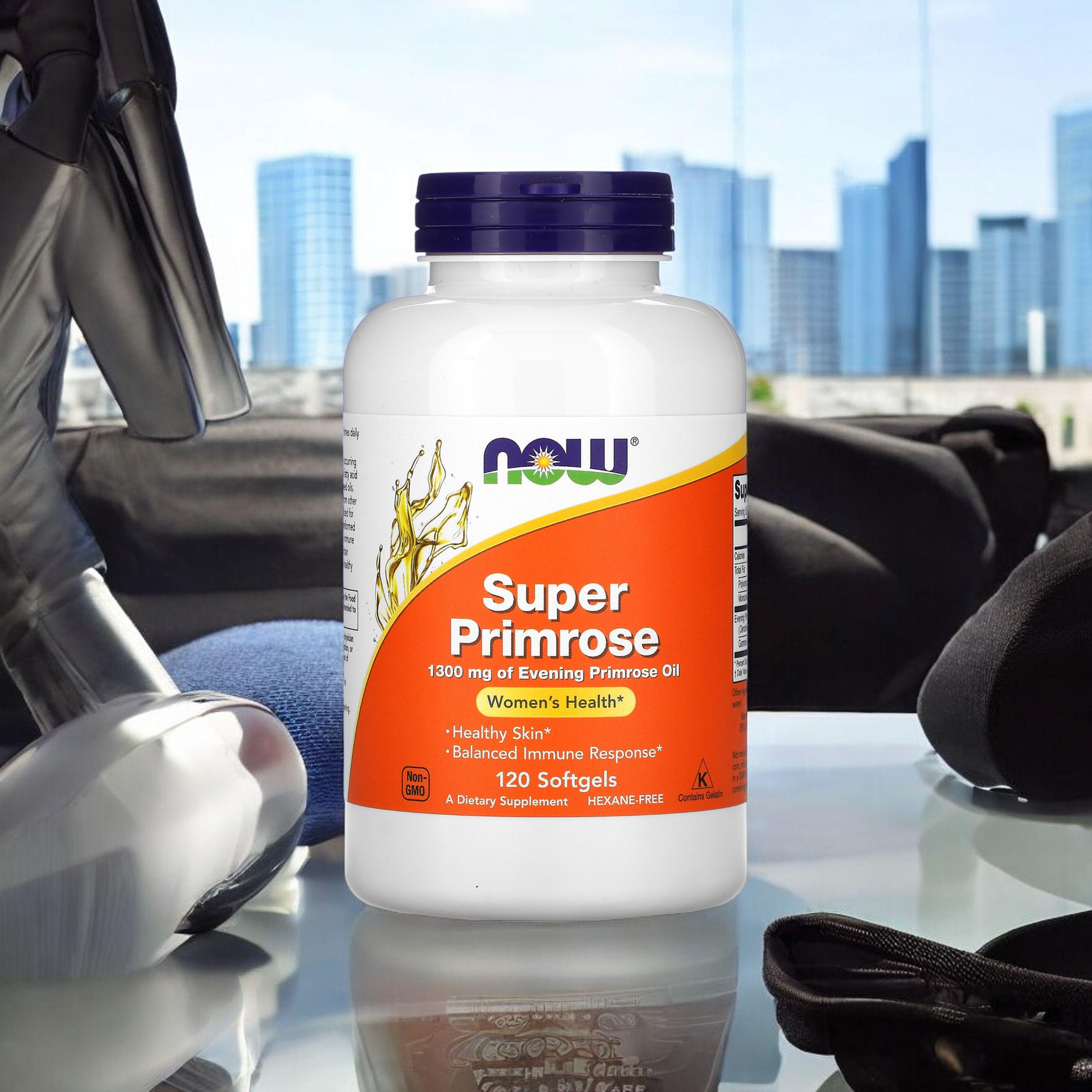 NOW Super Primrose - 120softgels. - Huile d'onagre