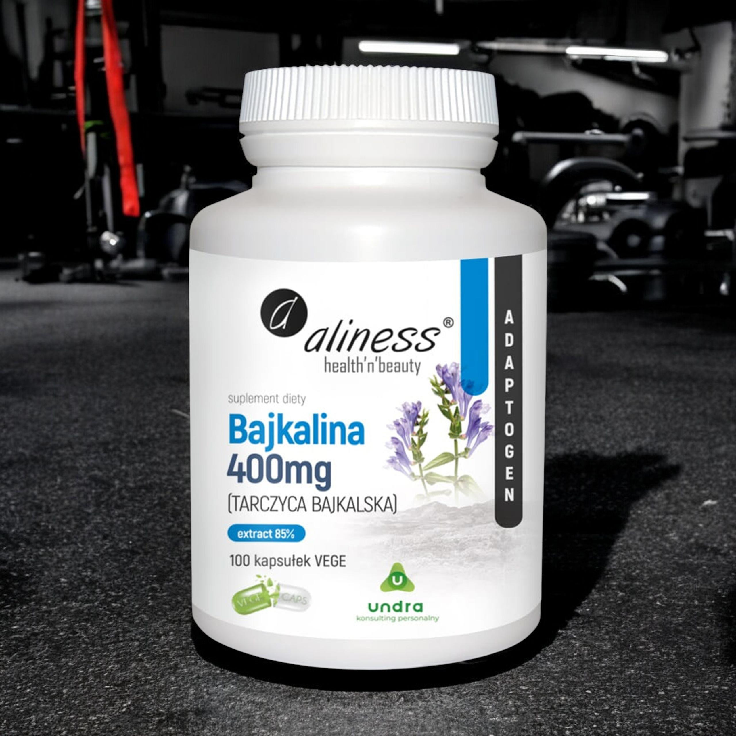 ALINESS Bajkalina 400 mg Tarczyca Bajkalska - 100vcaps