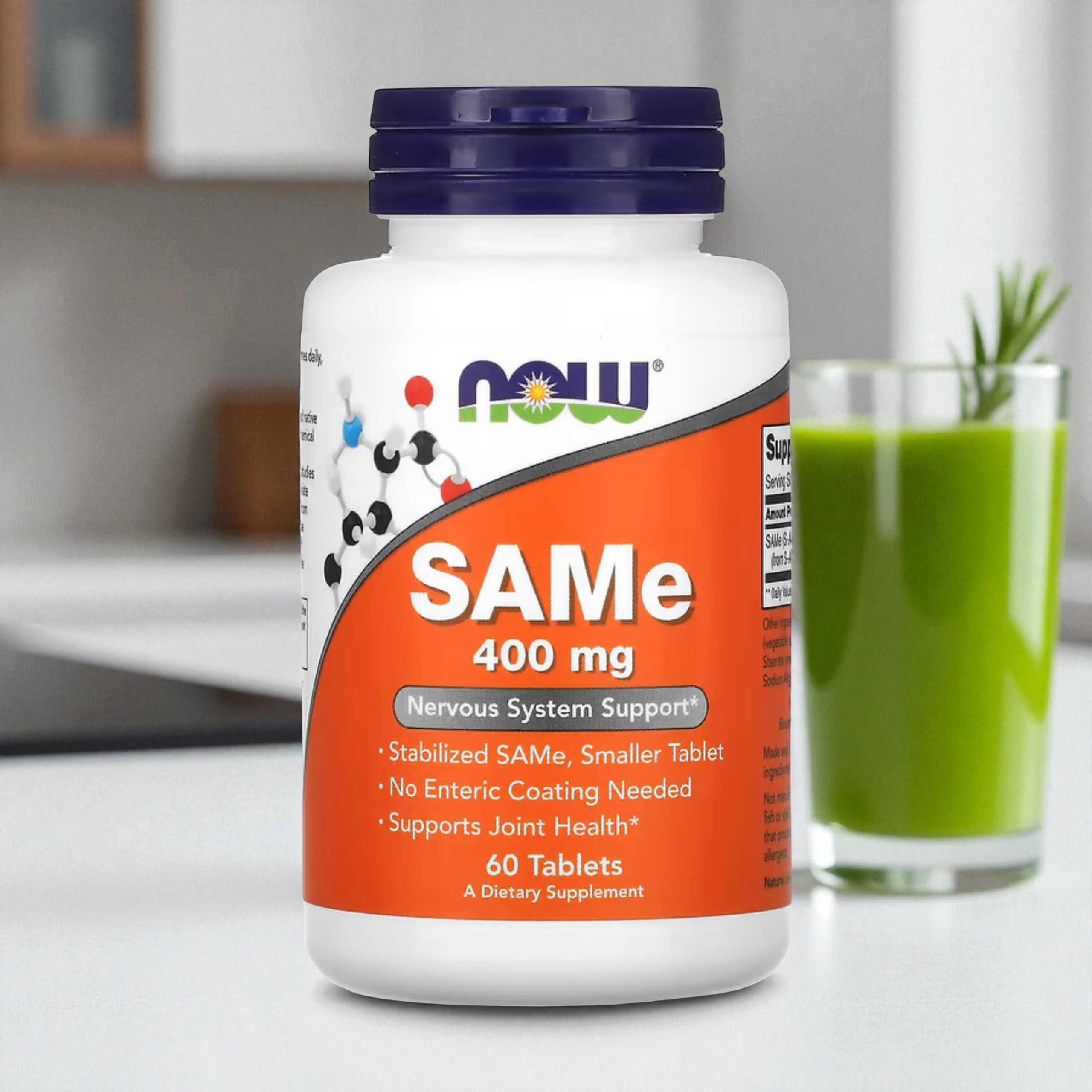 NOW - SAMe S-Adénosyl L-Méthionine - 400 mg - 60 comprimés