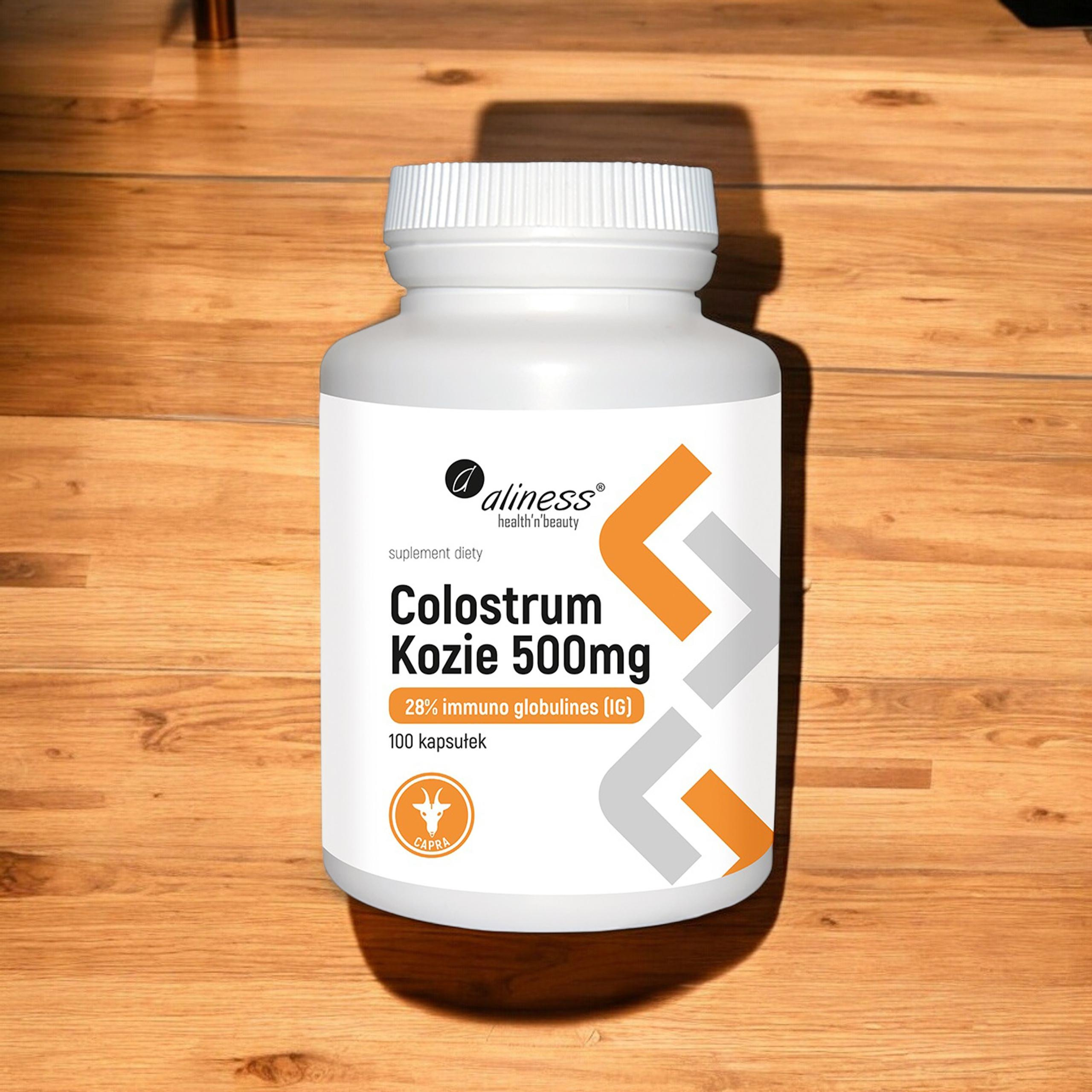 Aliness Colostrum Kozie 500mg - 100caps.