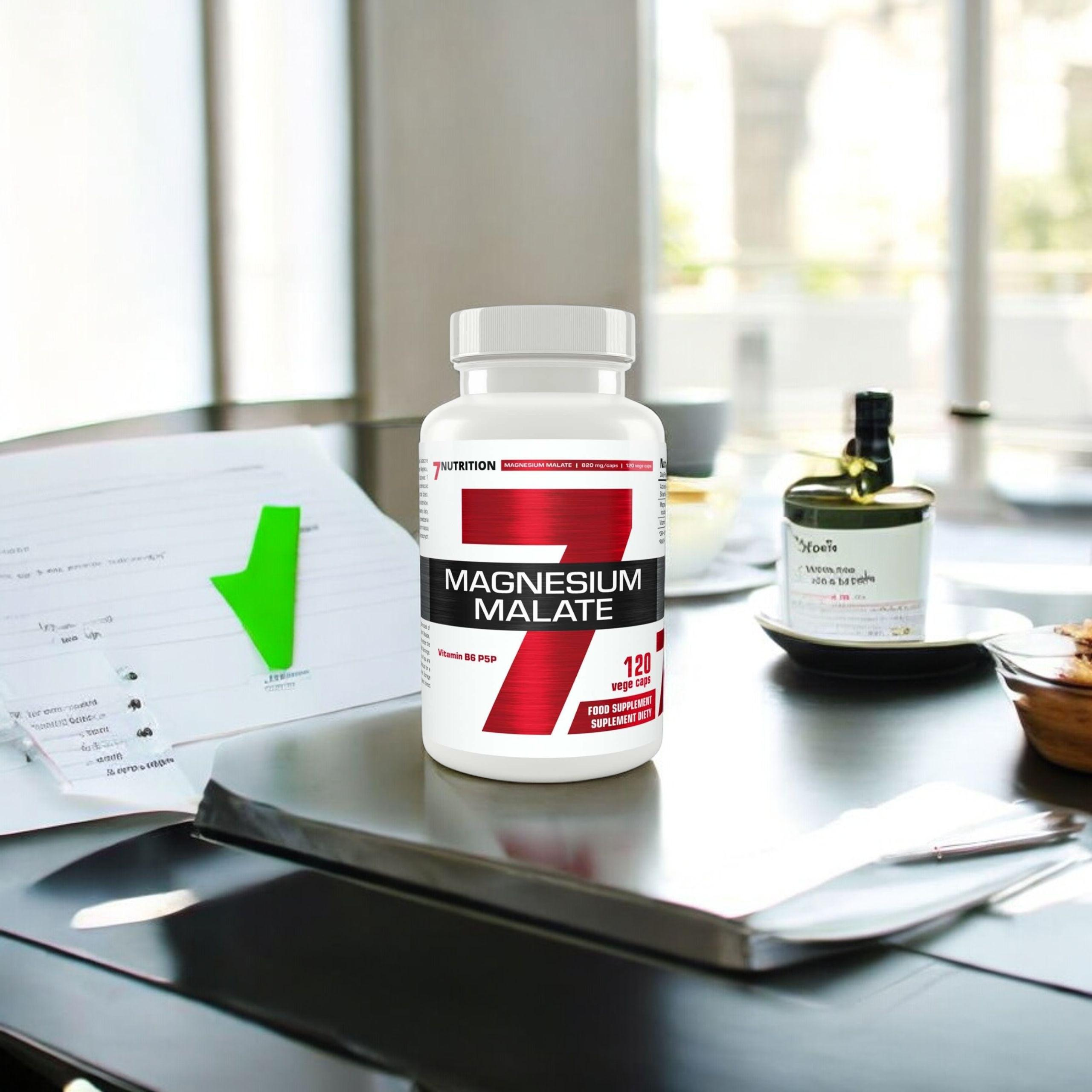 7 NUTRITION - Malate de Magnésium - 120 gélules végétales.