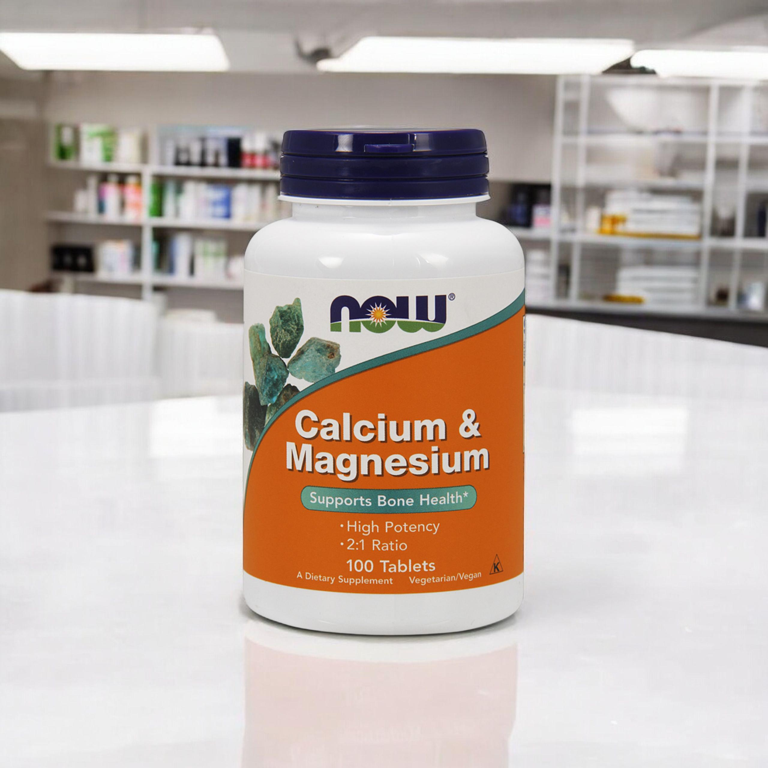 NOW Calcium and Magnesium - 100tabs