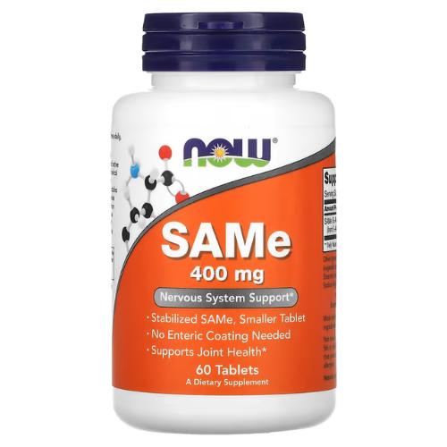 NOW - SAMe S-Adénosyl L-Méthionine - 400 mg - 60 comprimés