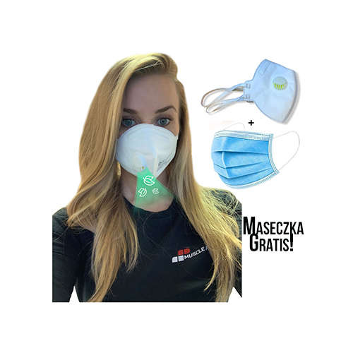 MP GENERATION Masque de protection réutilisable avec filtre FFP3 - 1 szt. + Gratis Masque jetable certifié 3 couches - 1szt