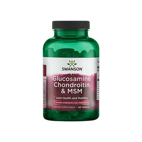 SWANSON Glucosamine Chondroitin & MSM 500/400/200 - 120tabs - Glucosamine Chondroïtine MSM