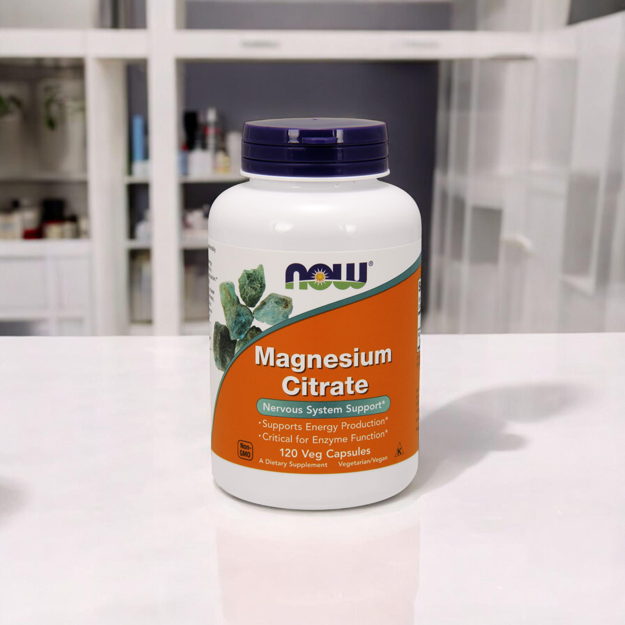 NOW Magnesium Citrate - 120vcaps