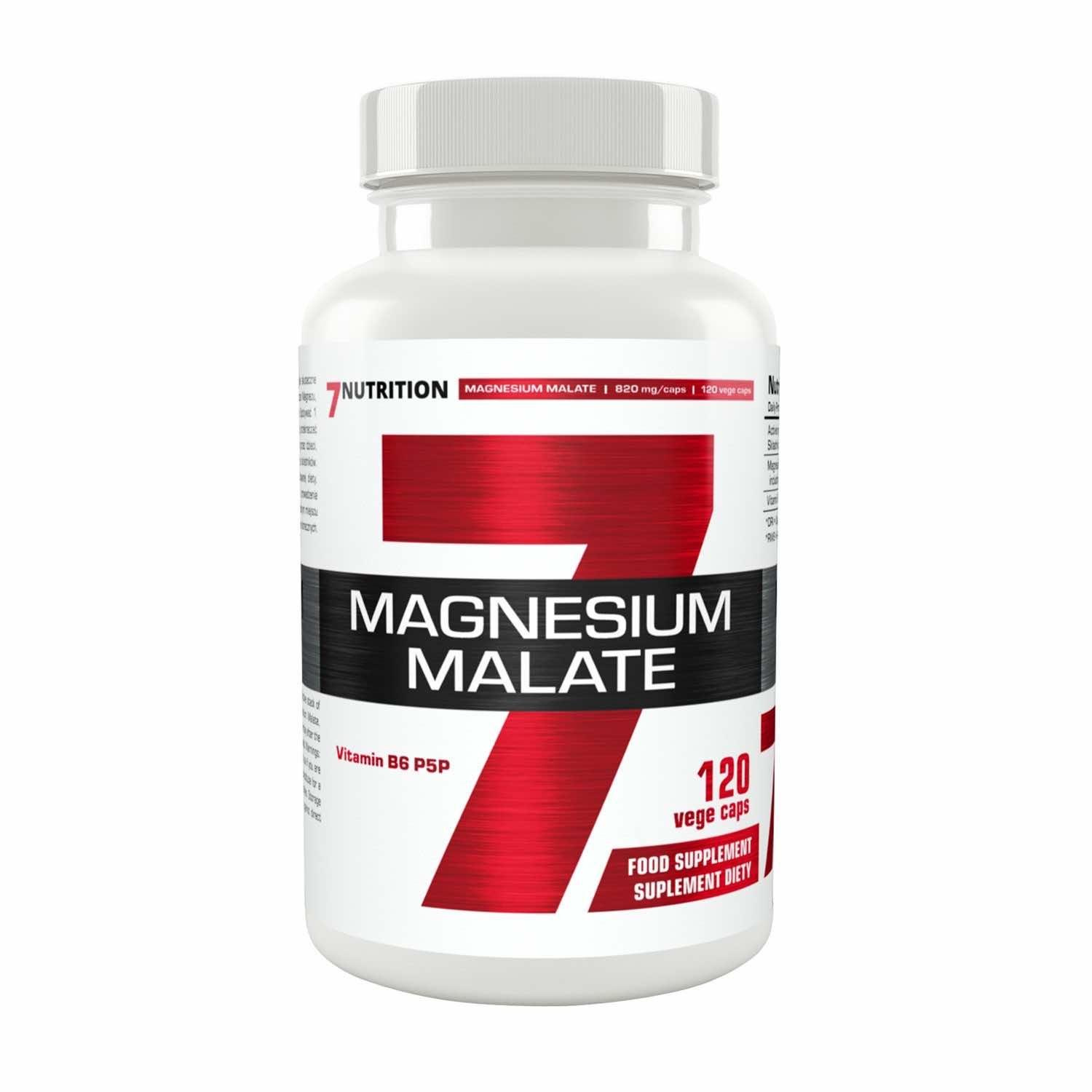 7 NUTRITION - Malate de Magnésium - 120 gélules végétales.